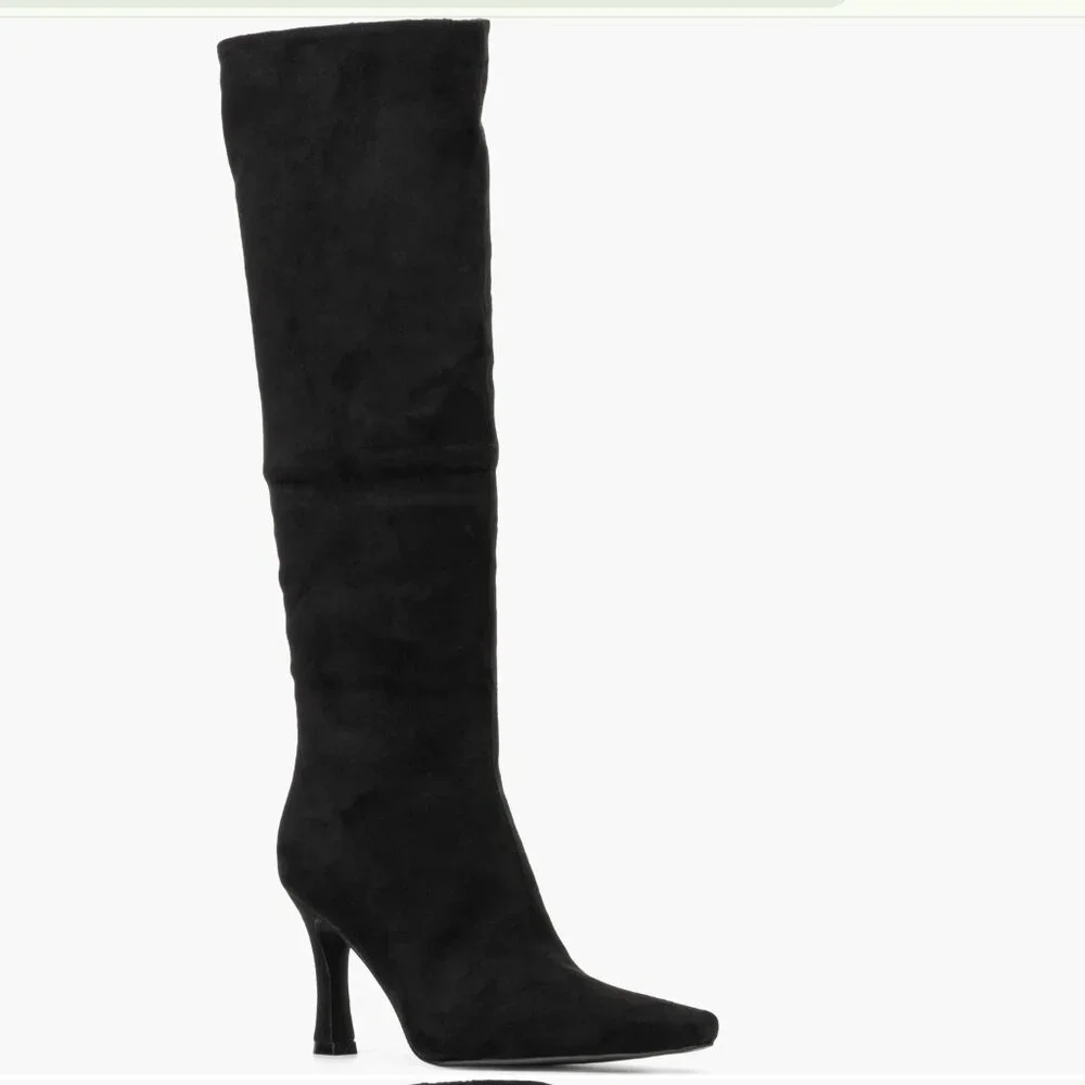 NEW NEW YORK & COMPANY Kalissa Tall Convertible Stiletto Boot Houndstooth 7